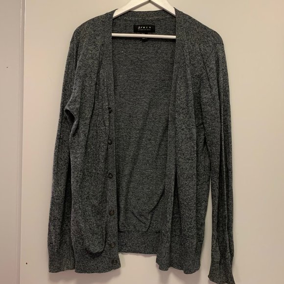 21Men Grey Cardigan - Picture 1 of 3